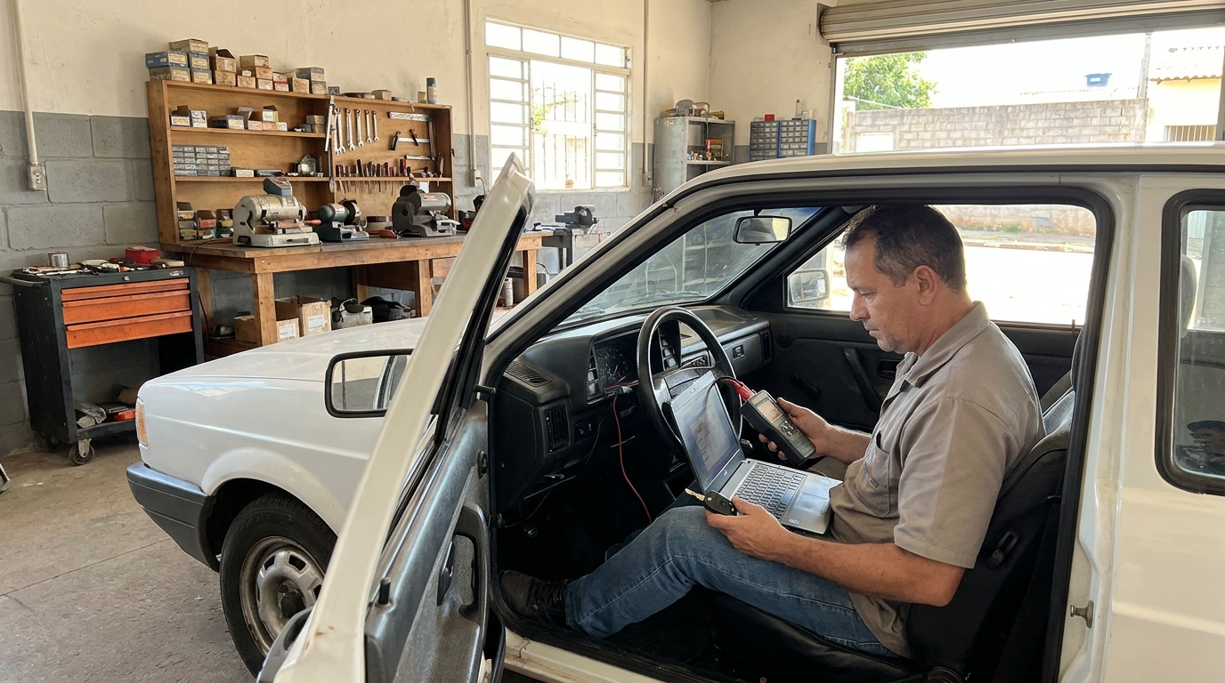 Reparo de Sistema Antifurto no Apicum, São Luís‑MA